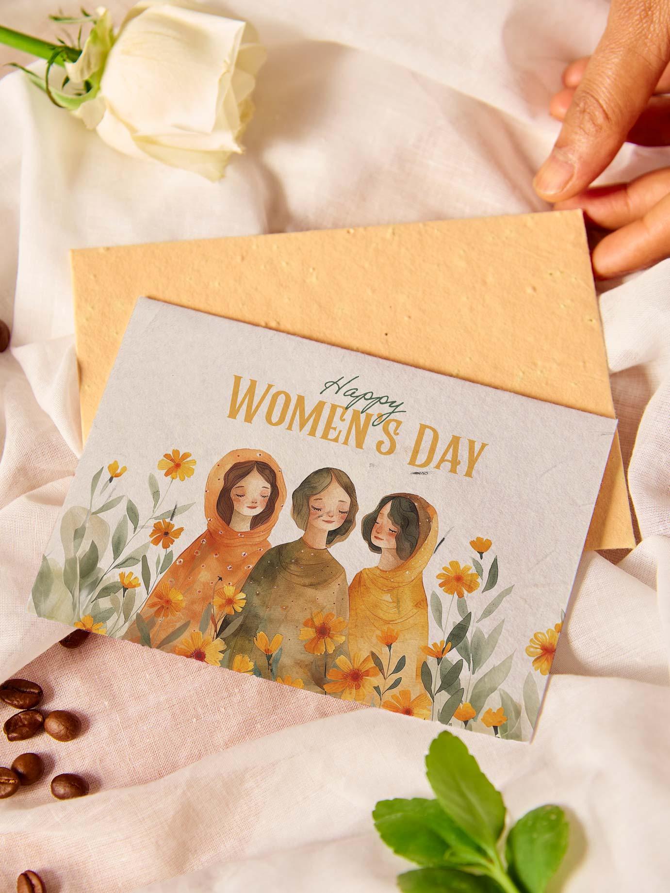Et-her-eal Warmth | Plantable Seed Paper Women's Day Greeting Card
