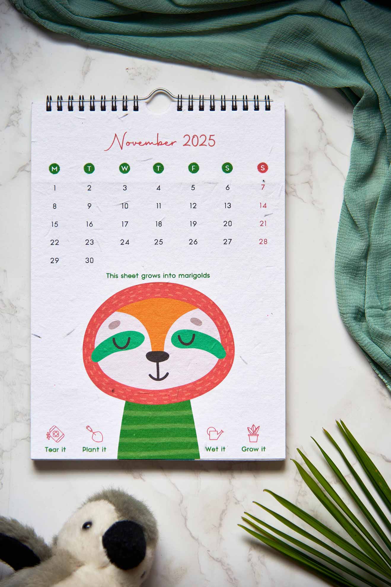 Welcome to the Jungle | A Kids Wall Calendar for 2025