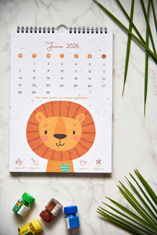 Welcome to the Jungle | A Kids Wall Calendar for 2026