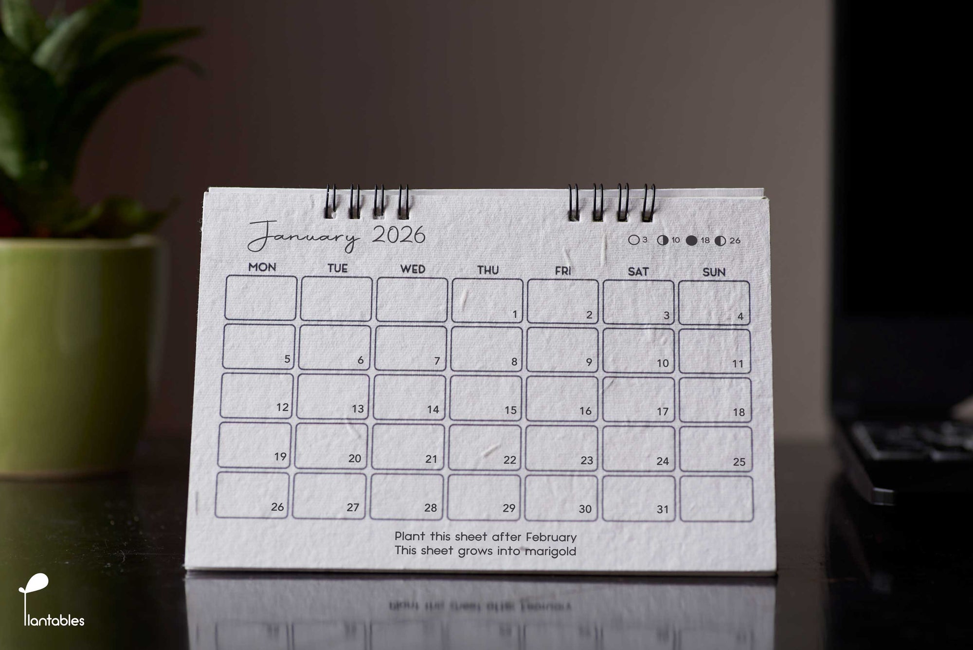 The Minimalist | Plantables Planner-Calendar 2026