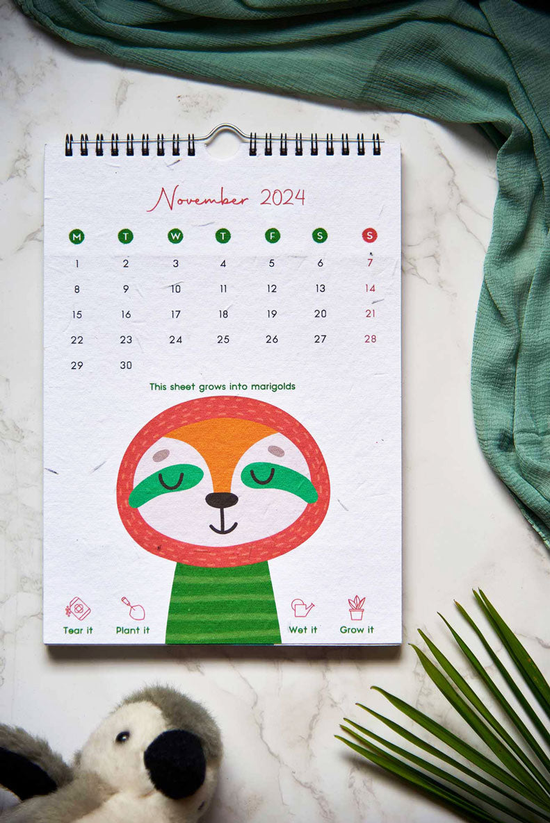 Welcome to the Jungle | A Kids Wall Calendar for 2024