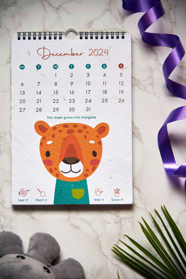 Welcome to the Jungle | A Kids Wall Calendar for 2024