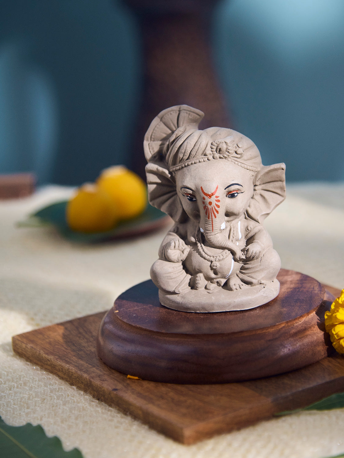 Manomaya: Born of the mind | Plantable Clay Ganesha | 4 inches