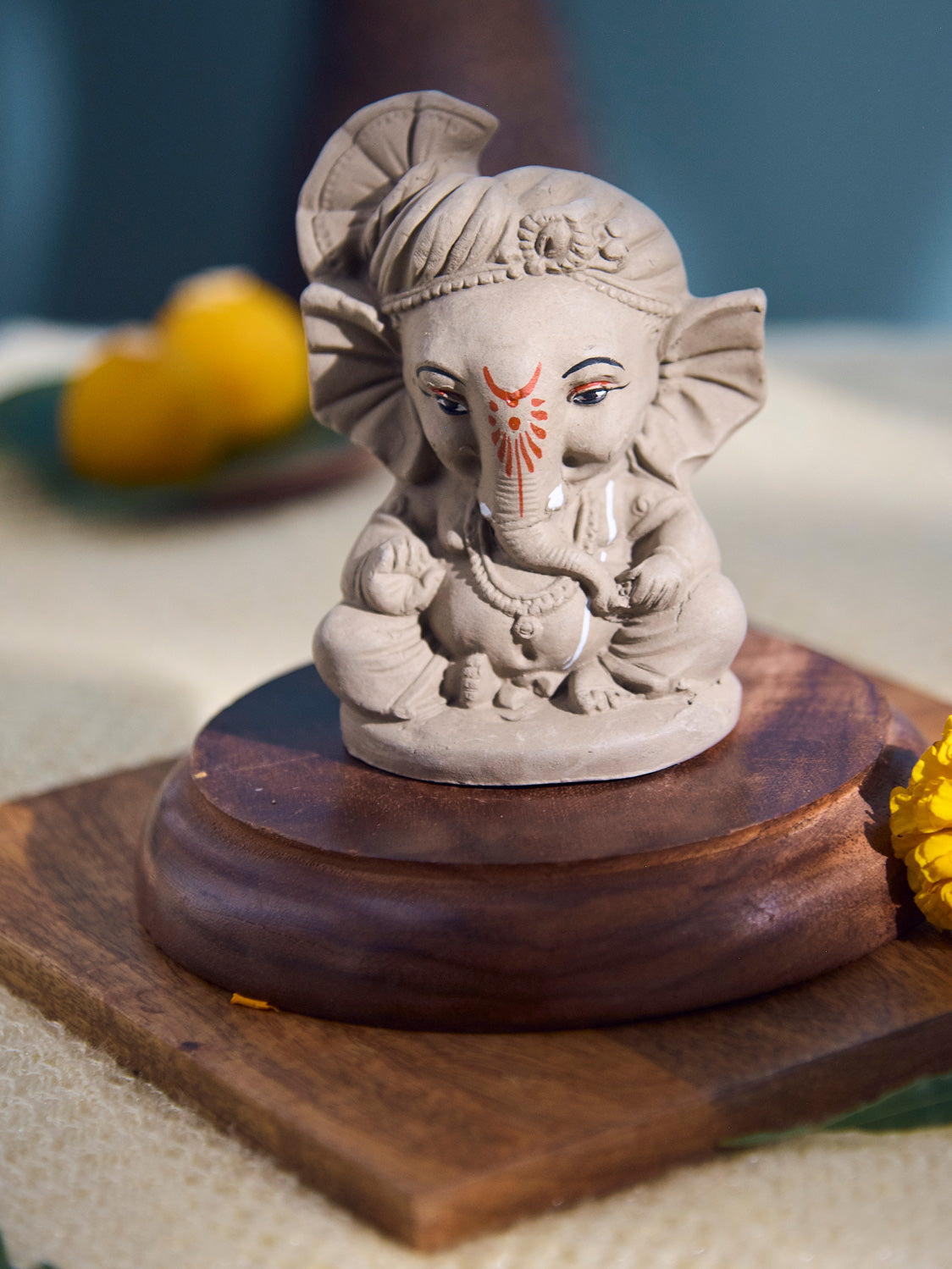 Manomaya: Born of the mind | Plantable Clay Ganesha | 4 inches