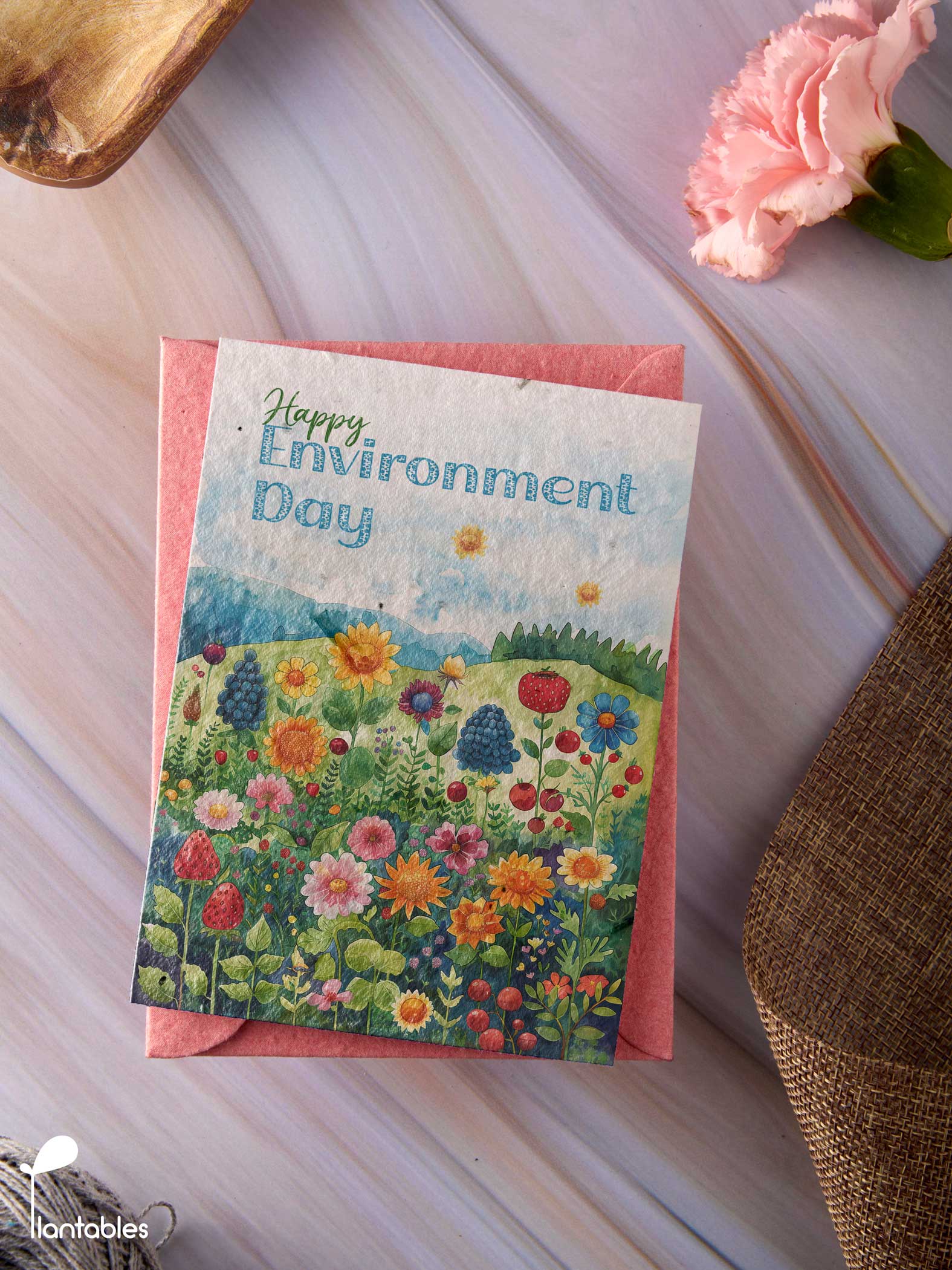 Wildflower Meadow Environment Day Greeting Card