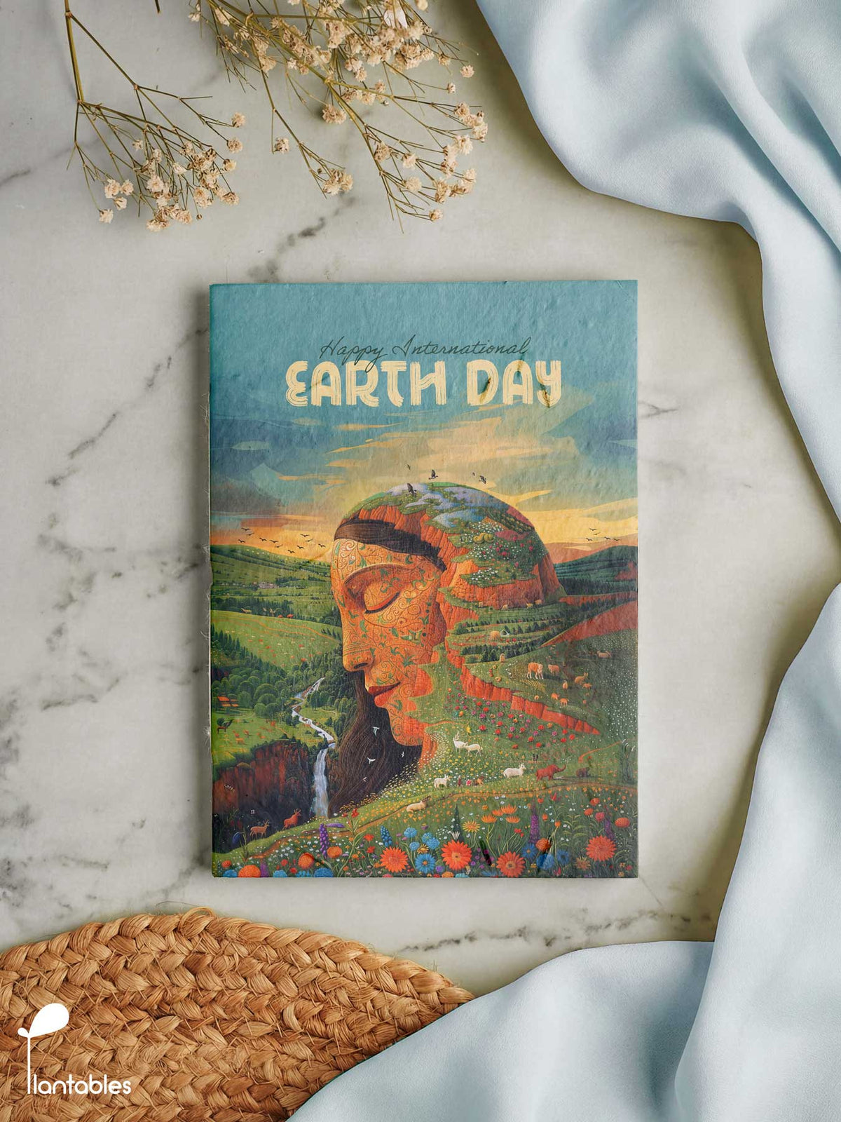 Earth Notebooks Earth Day Notebook | Plantable Seed Paper Cover | Handmade
