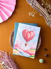 Head Over Hills in Love: Valentine's Day Card