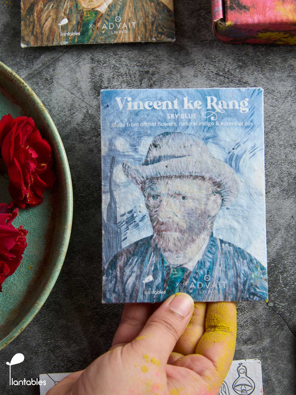 Vincent ke Rang | Holi Art Kit | Organic Gulals & Plantable Postcards