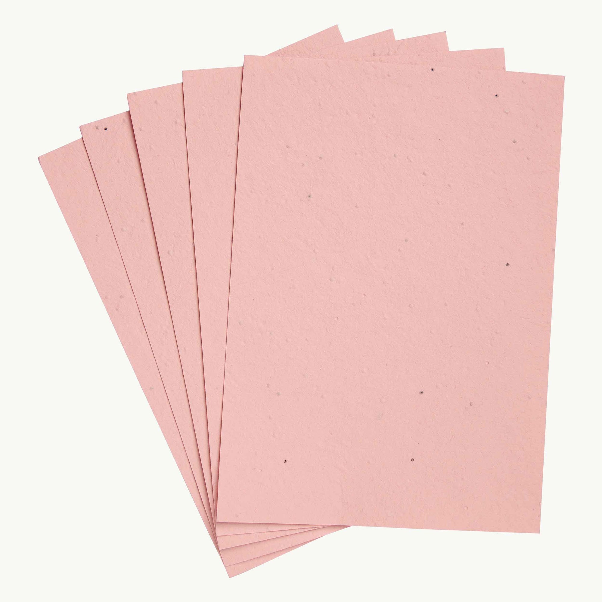 Ecofriendly Baby pink mixed wild flower seed papers 
