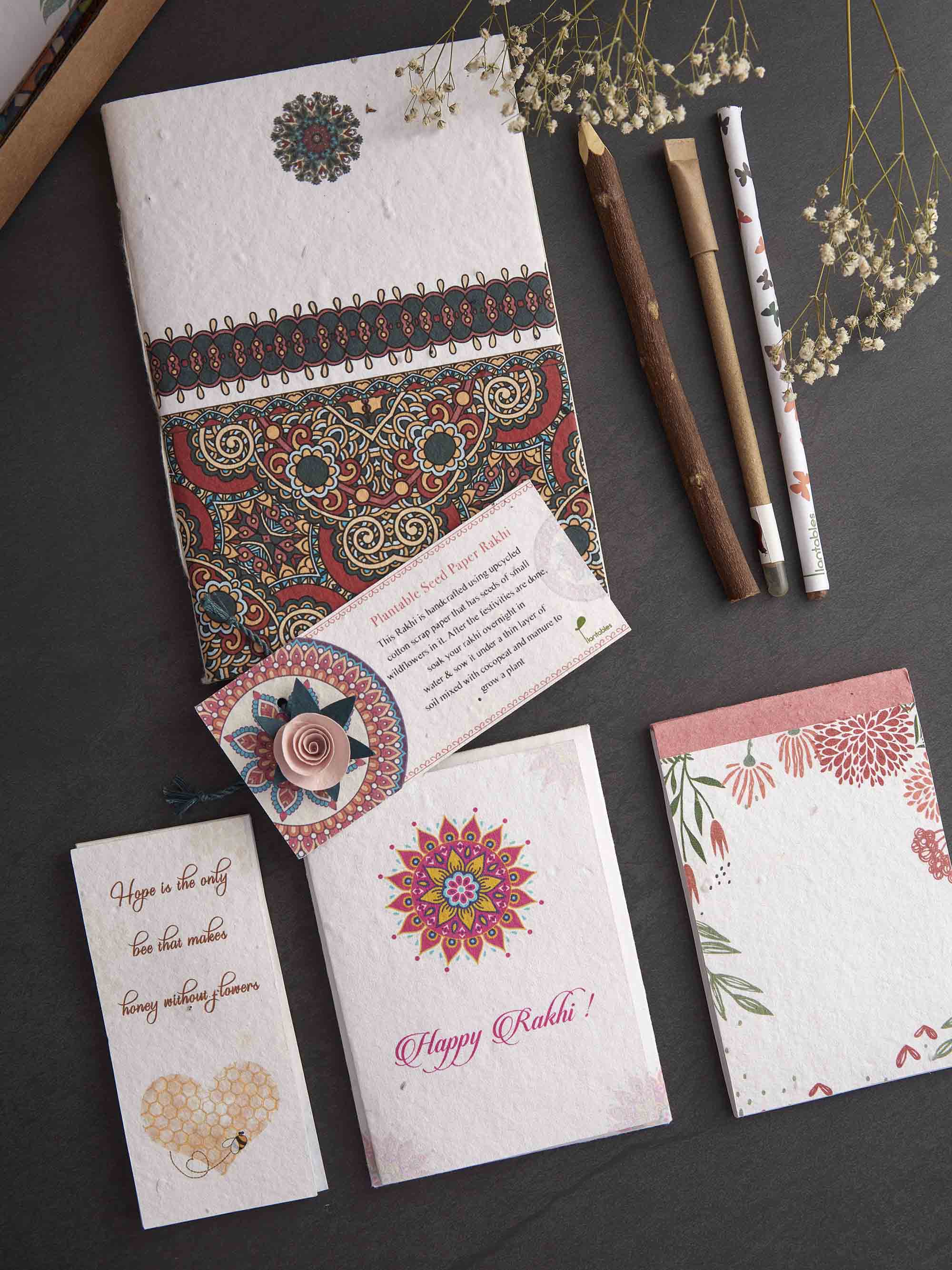 Words : A Mini Stationery Rakhi Gift Kit