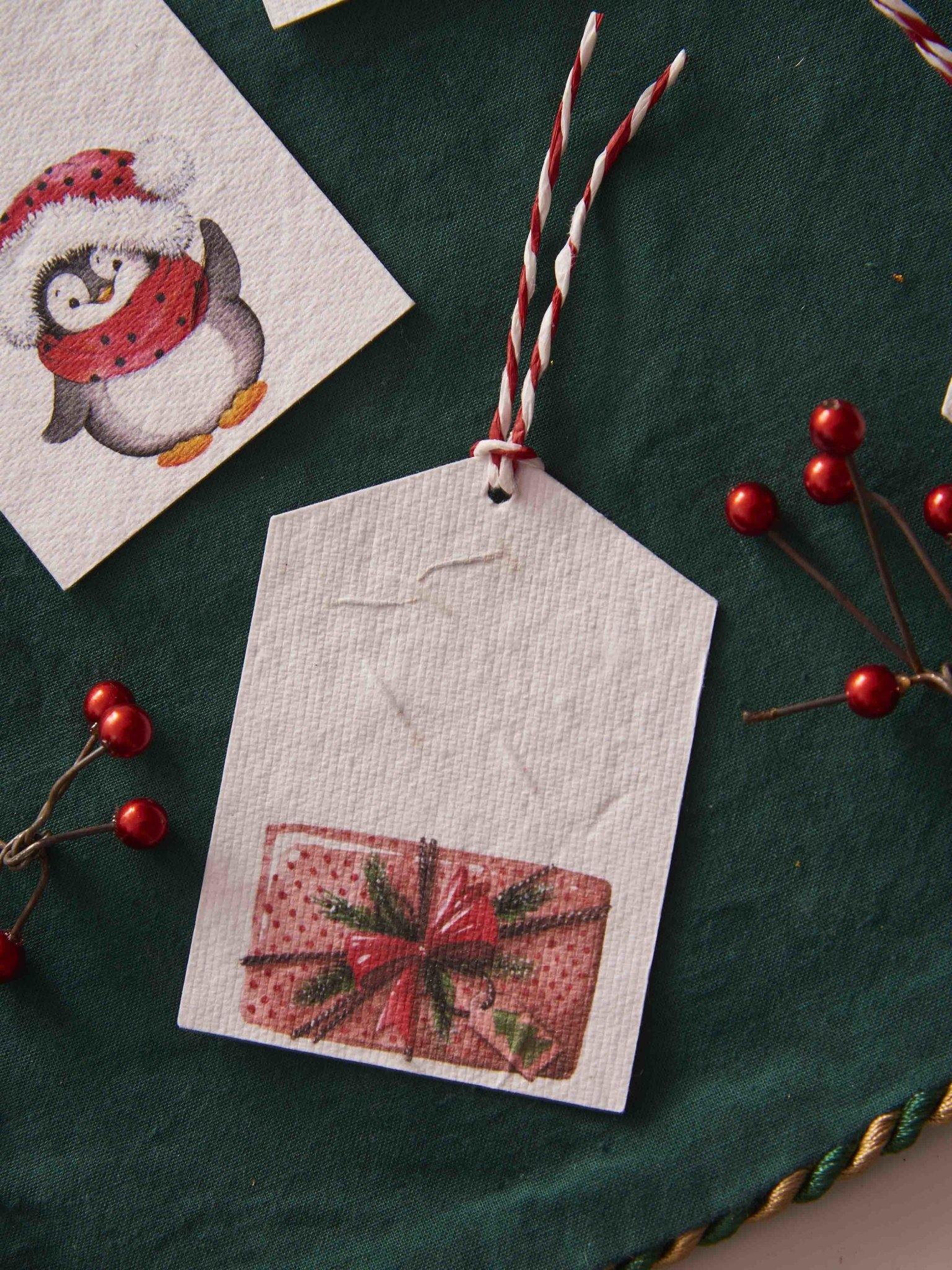 How to Make Quick and Easy Candy Cane Christmas Gift Tags