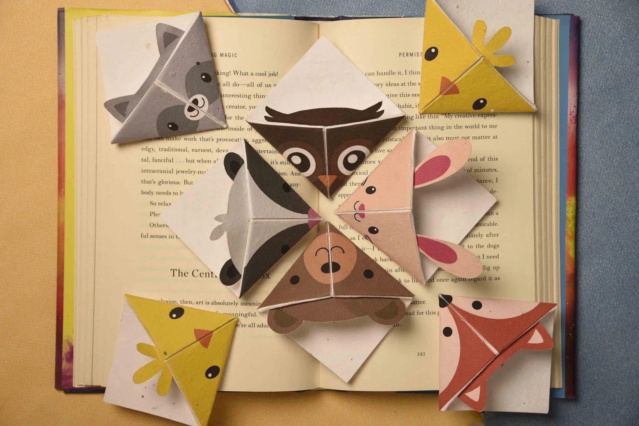 Bookmarks From Paper Plantables Seed Paper Origami Corner Bookmarks (Set of 7)