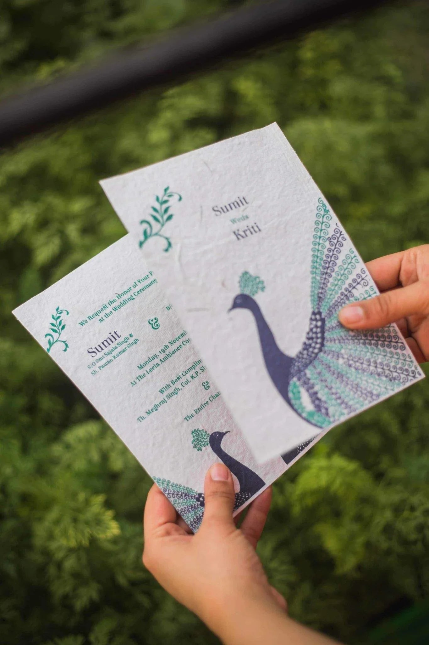 Peacock Flourish (Digital Card/e-Invite)